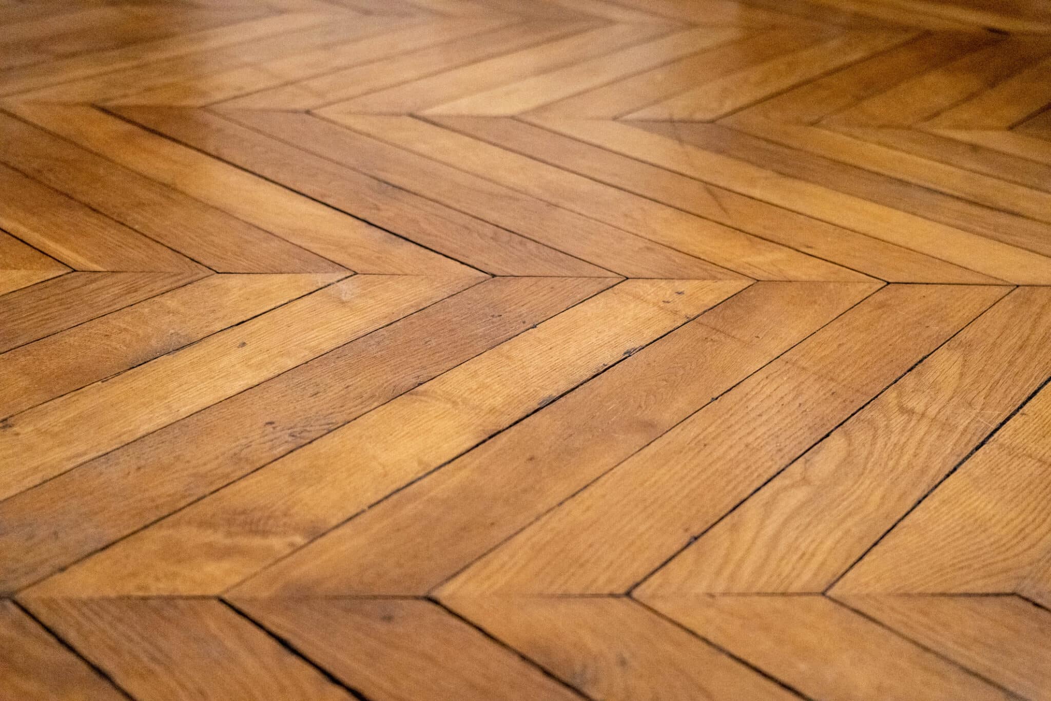 Chevron wood floor pattern